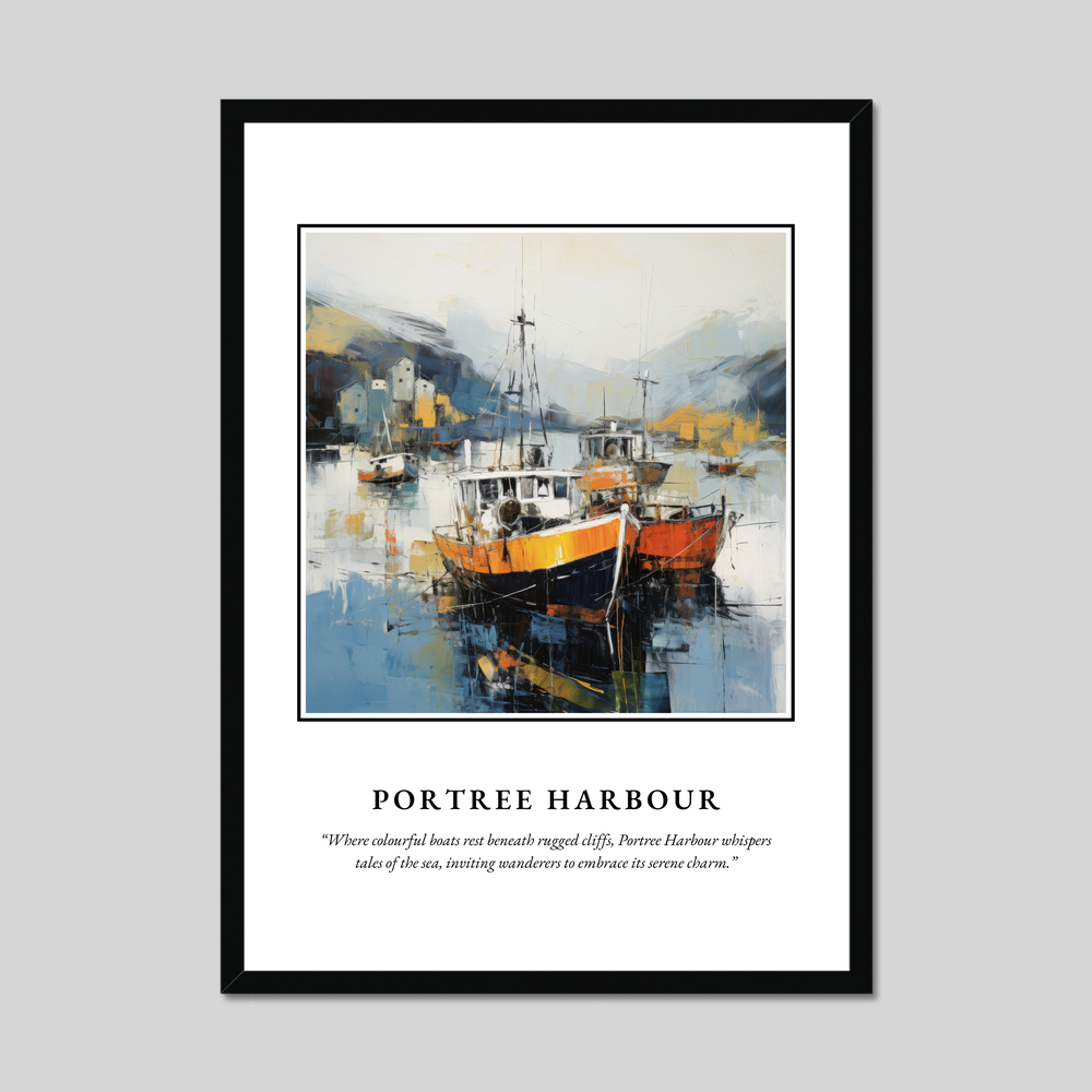 Poster in a black frame