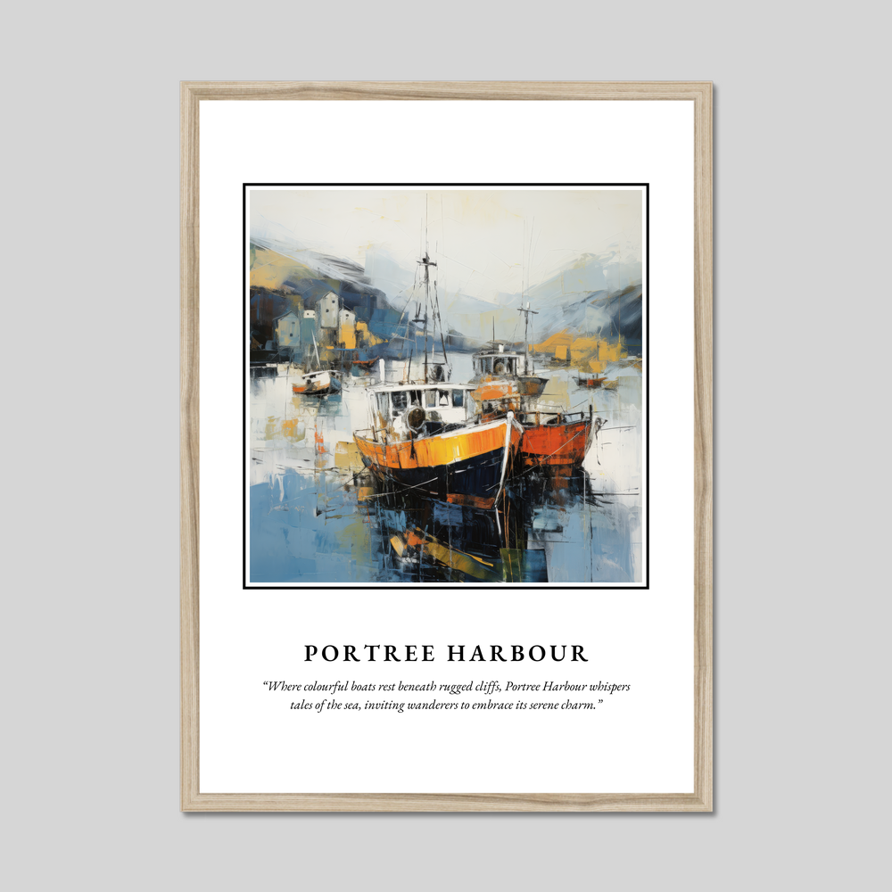 Poster in a natural frame