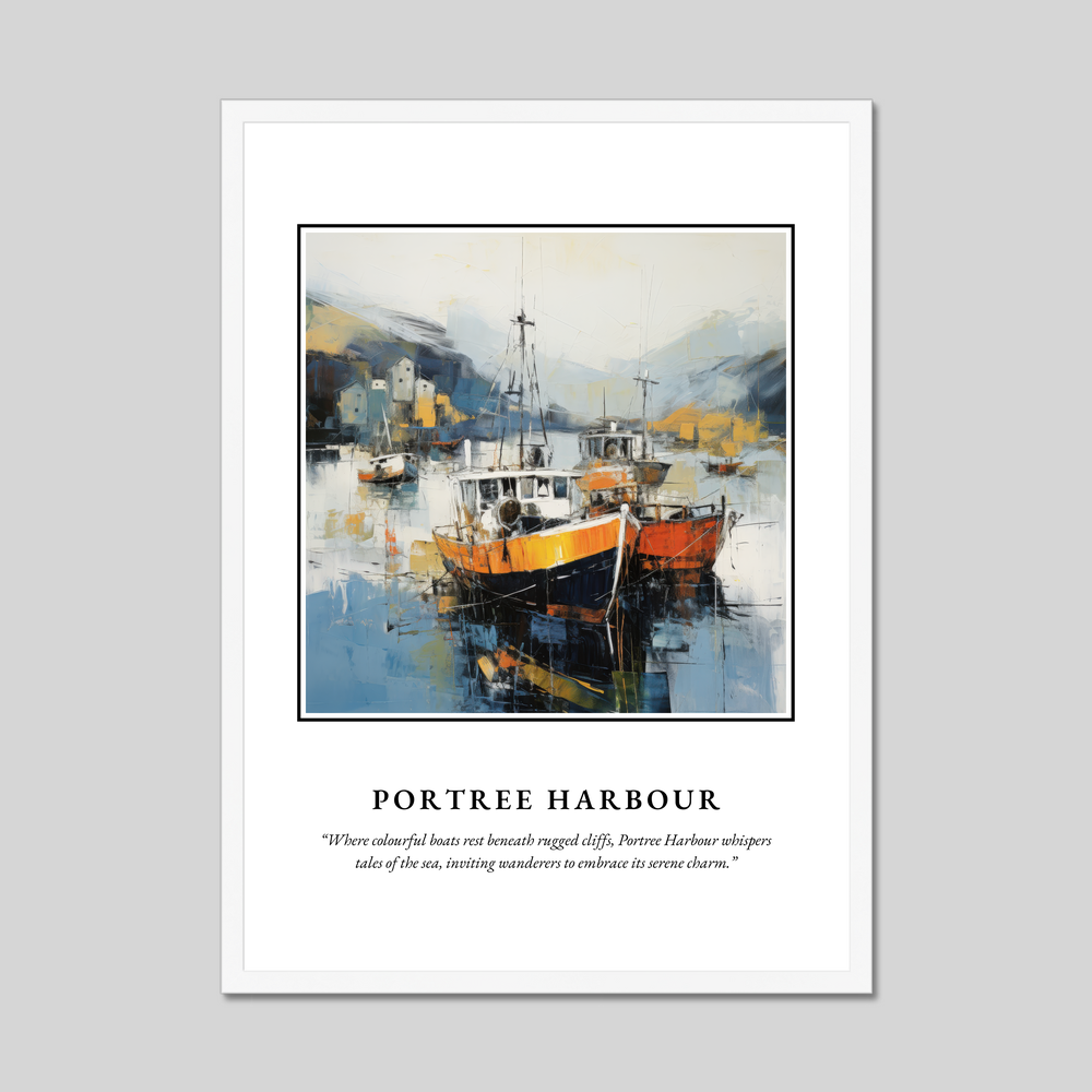 Poster in a white frame