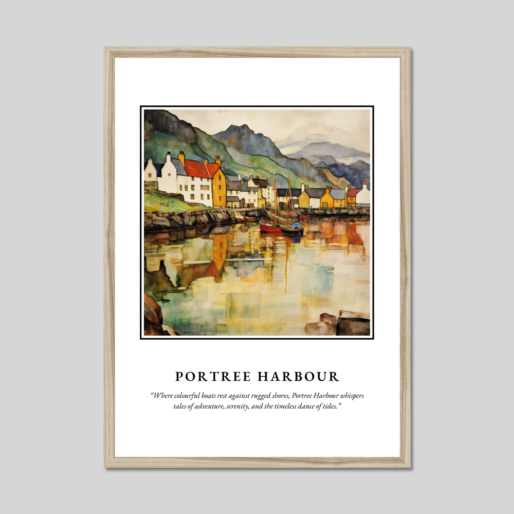 Poster in a natural frame