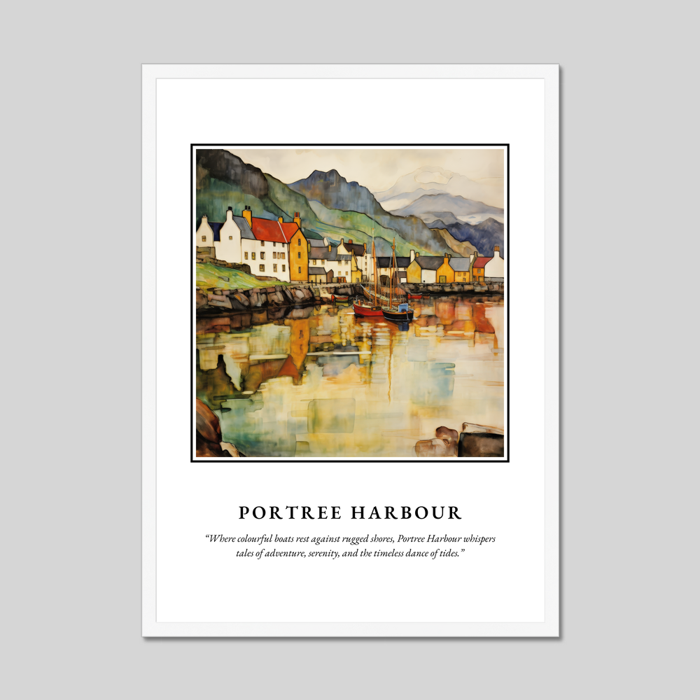 Poster in a white frame