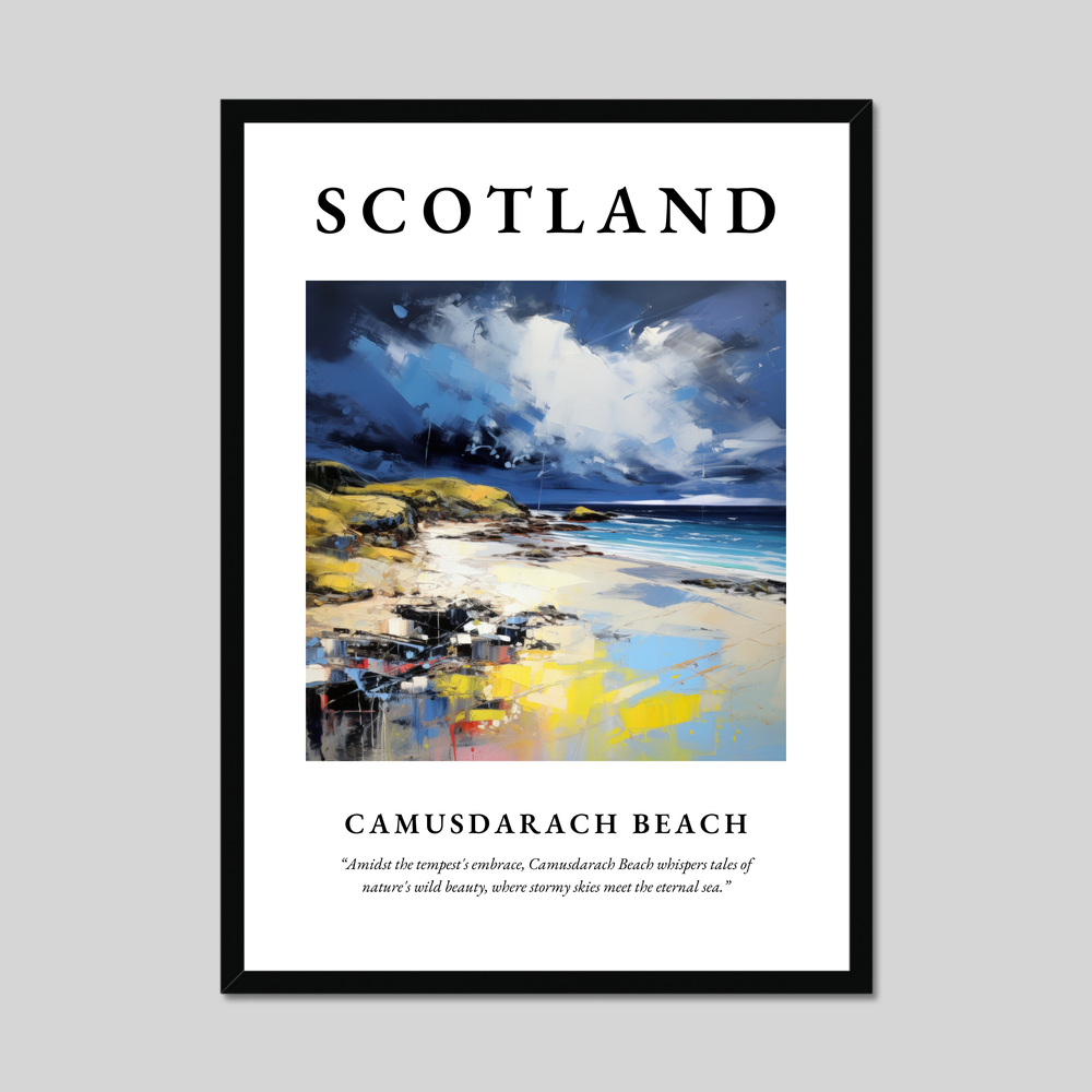 Poster of Camusdarach Beach, Scotland.