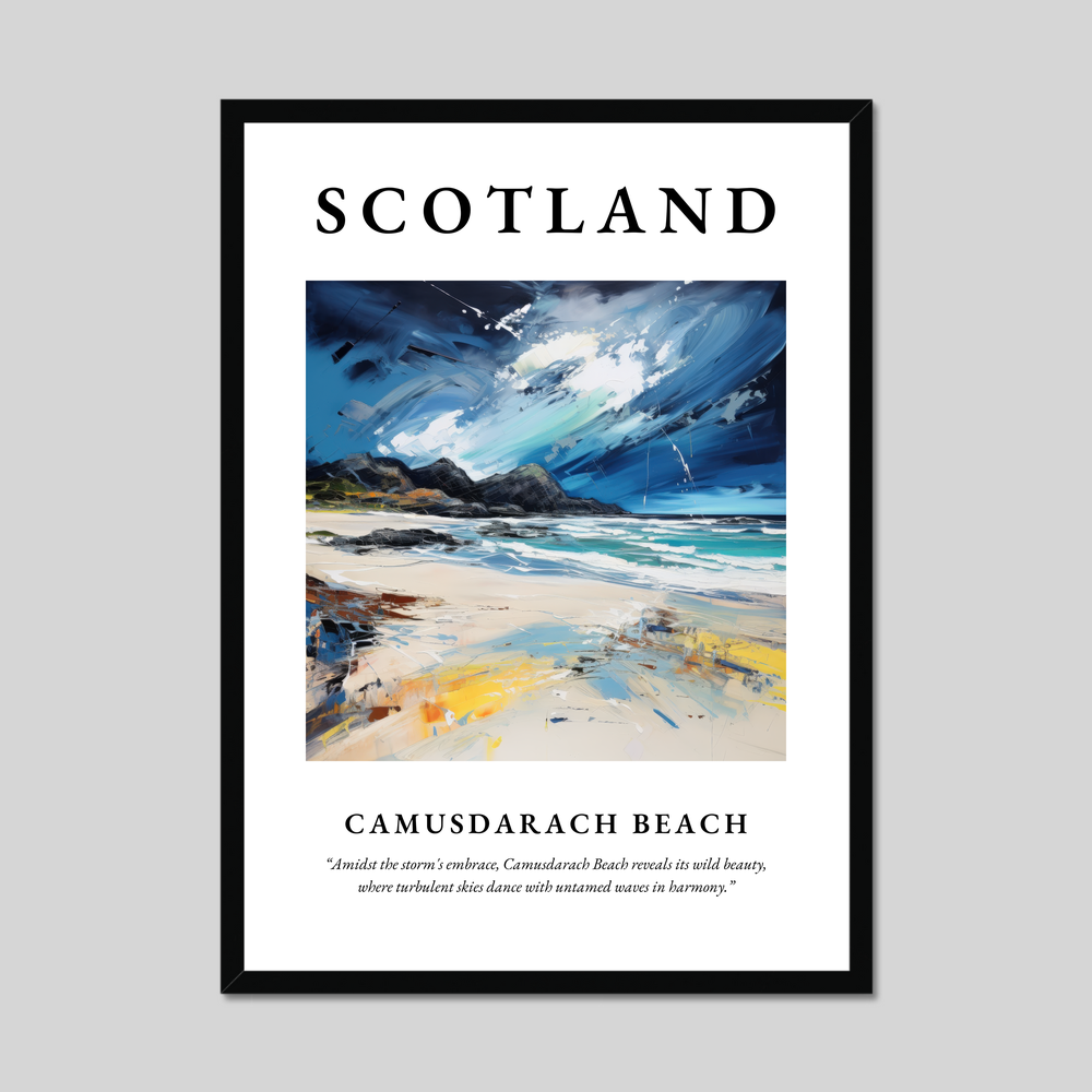 Poster of Camusdarach Beach, Scotland.