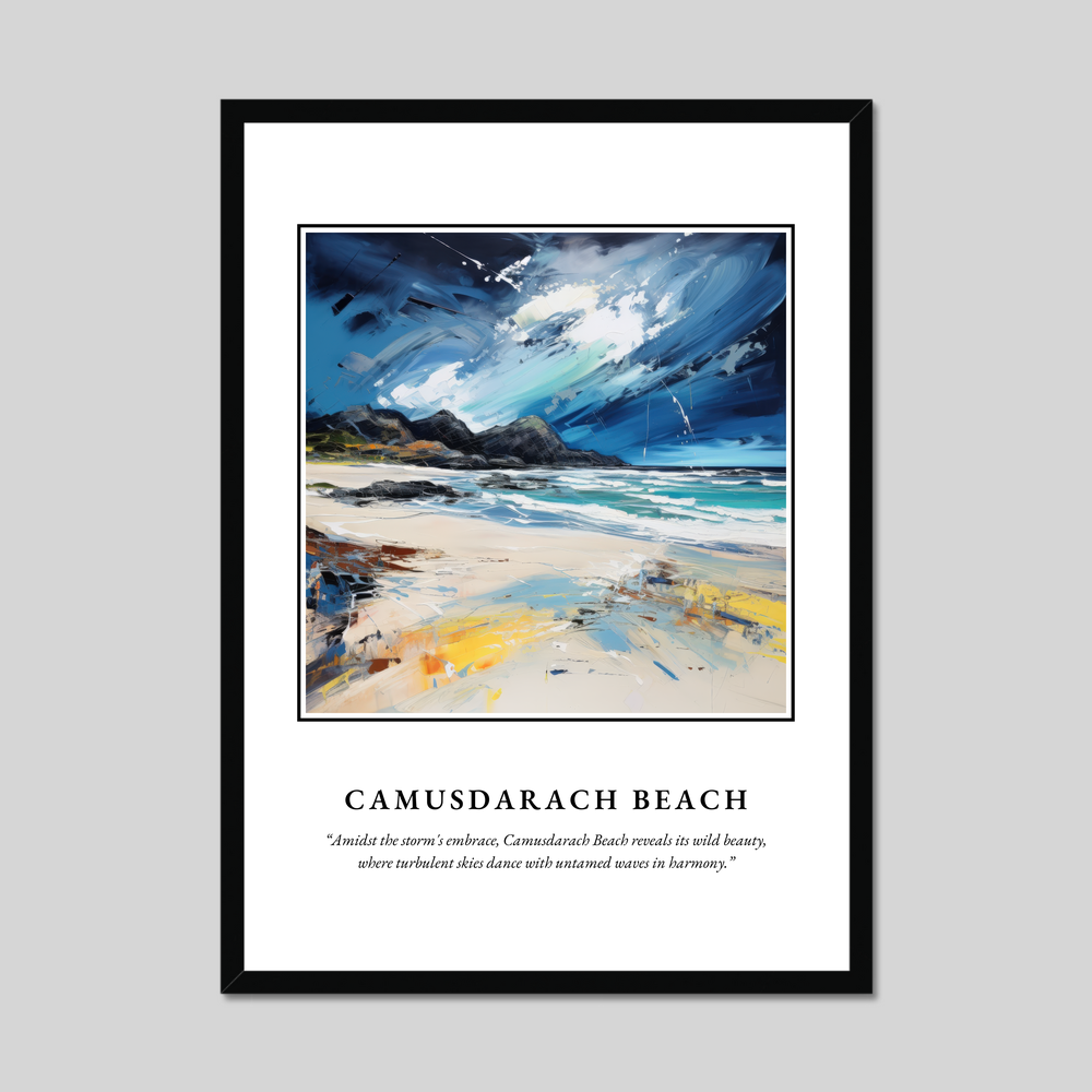 Poster in a black frame