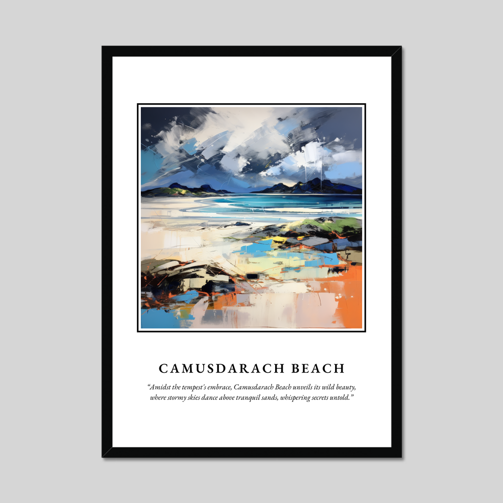 Poster in a black frame