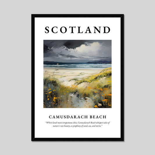 Poster of Camusdarach Beach, Scotland.