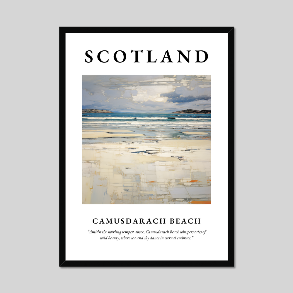 Poster of Camusdarach Beach, Scotland.