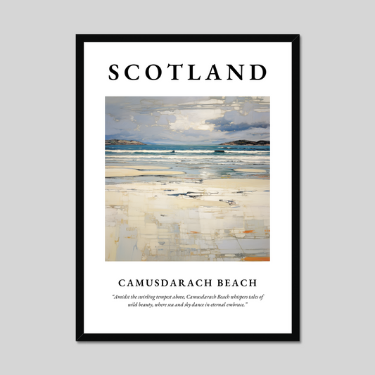 Poster of Camusdarach Beach, Scotland.