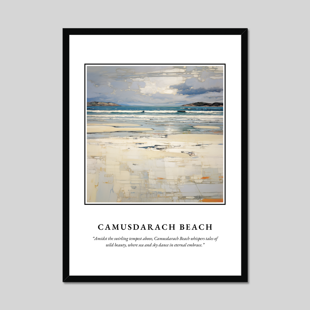 Poster in a black frame