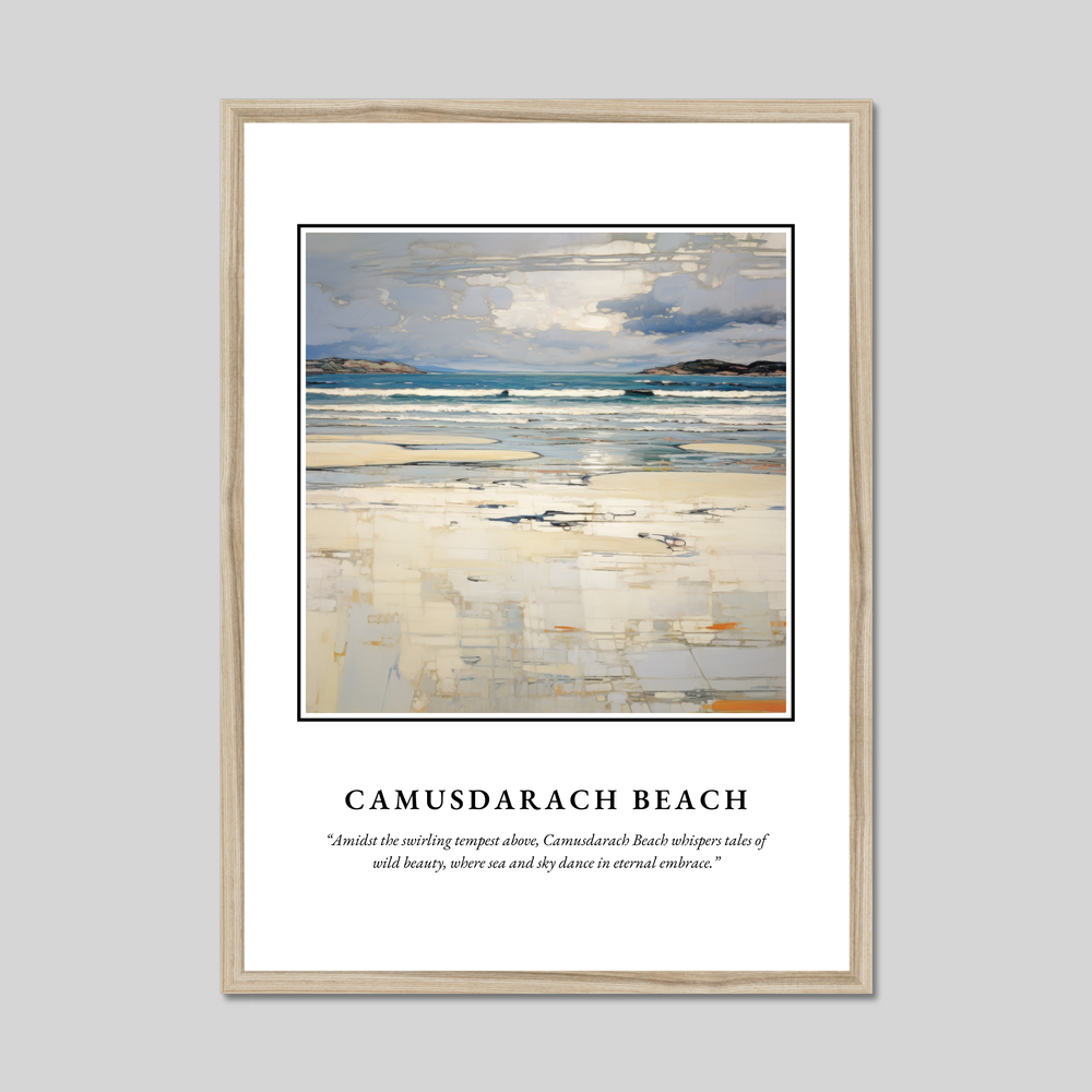 Poster in a natural frame