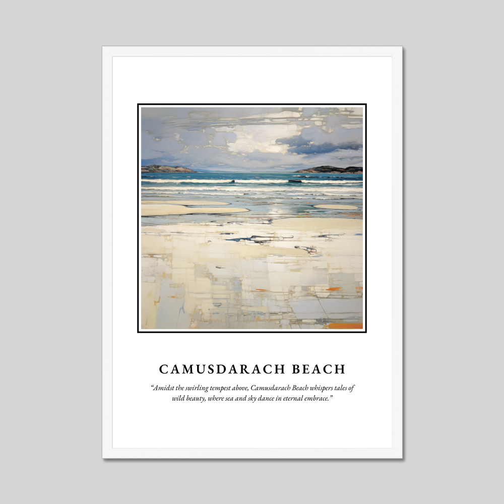 Poster in a white frame