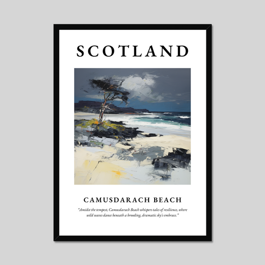 Poster of Camusdarach Beach, Scotland.