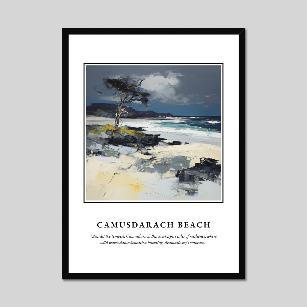 Poster in a black frame