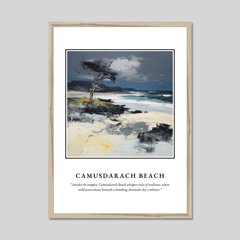 Poster in a natural frame