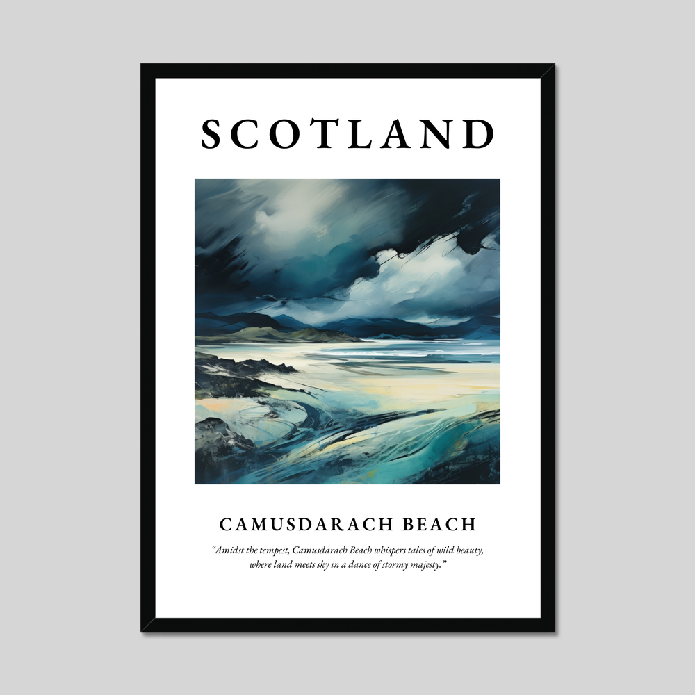 Poster of Camusdarach Beach, Scotland.