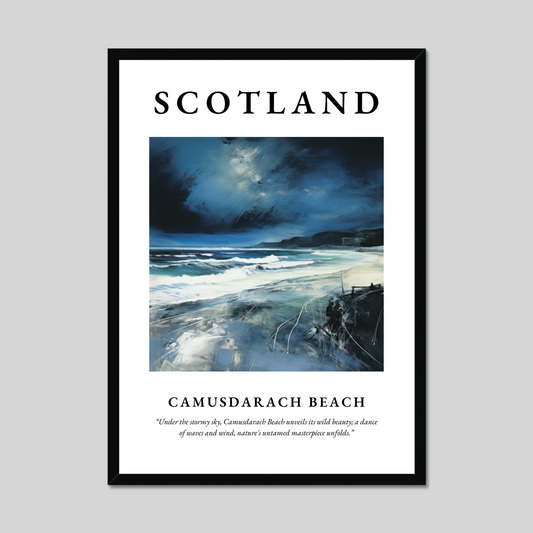 Poster of Camusdarach Beach, Scotland.
