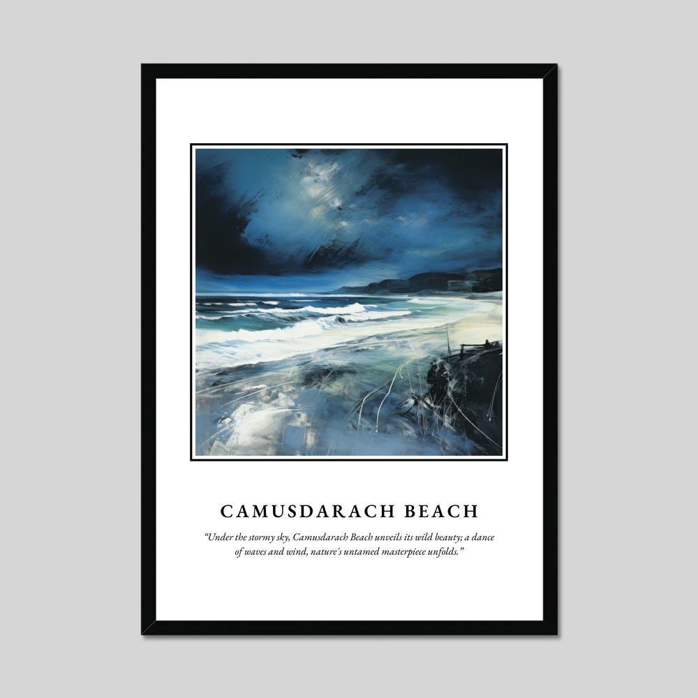 Poster in a black frame