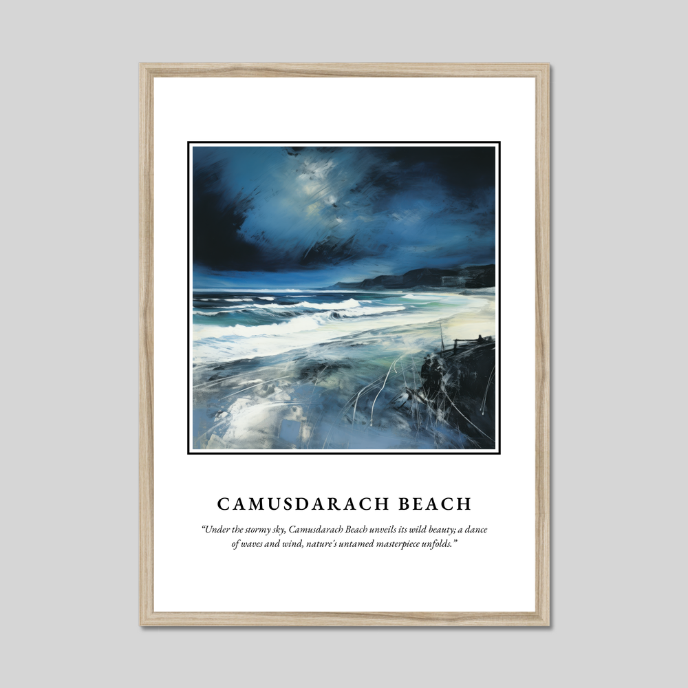 Poster in a natural frame