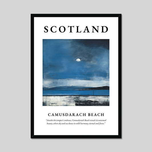 Poster of Camusdarach Beach, Scotland.