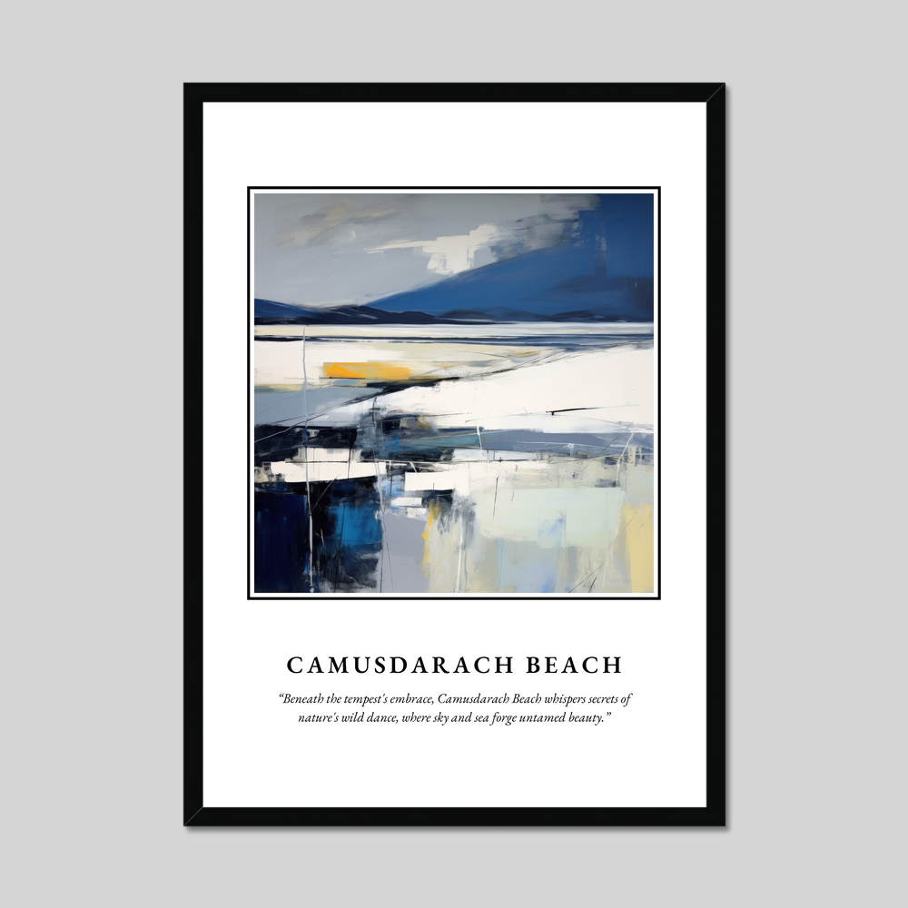 Poster in a black frame