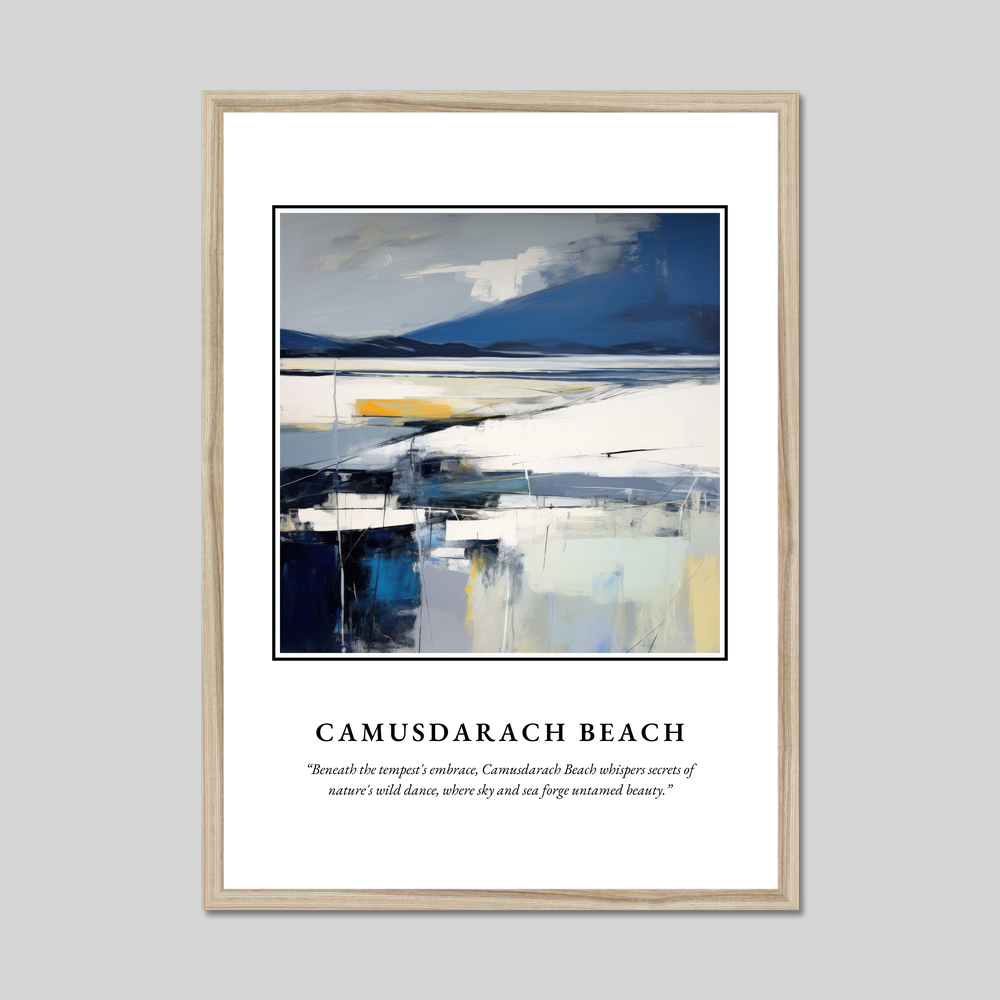 Poster in a natural frame