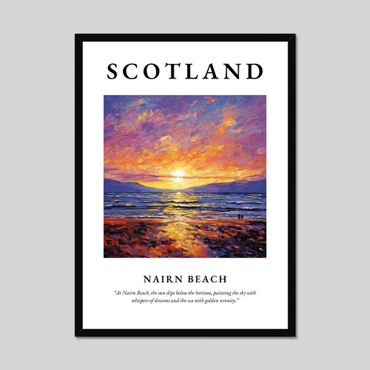 Poster of Nairn Beach, Scotland.