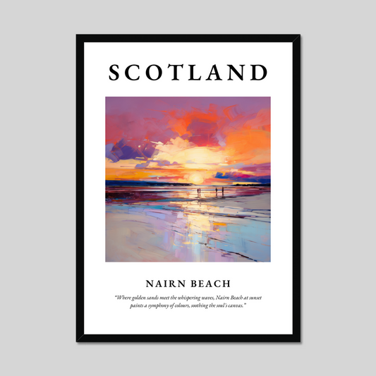 Poster of Nairn Beach, Scotland.