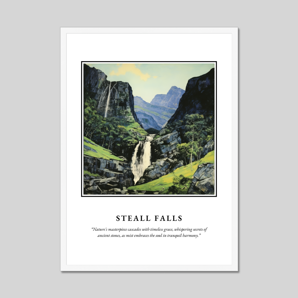 Poster in a white frame