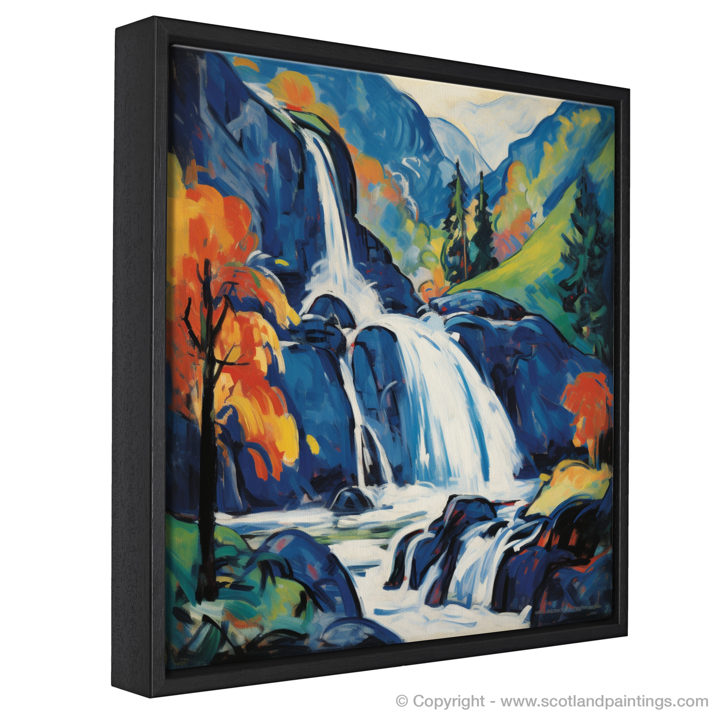 Fauvist Fervour: Steall Falls Unleashed