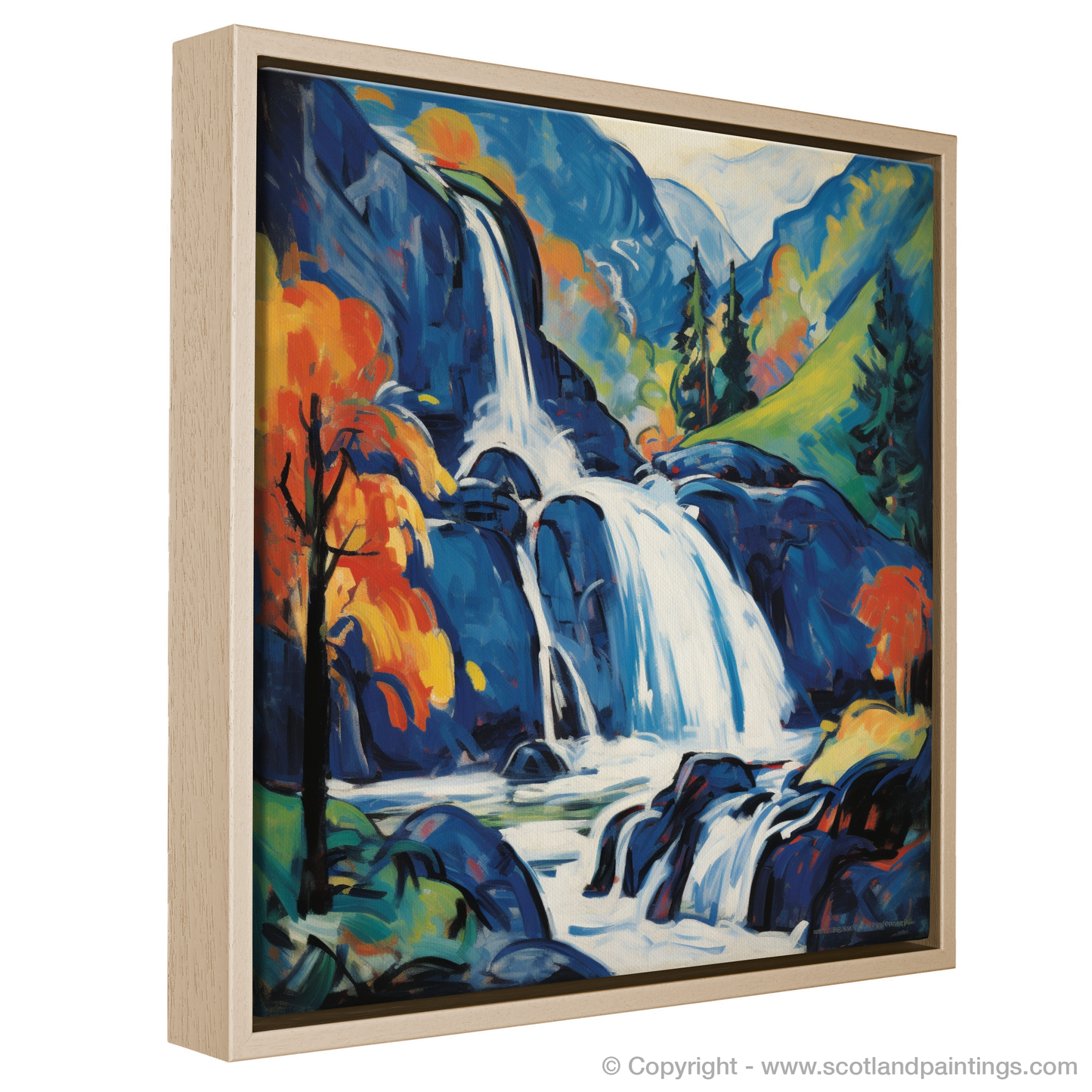 Fauvist Fervour: Steall Falls Unleashed