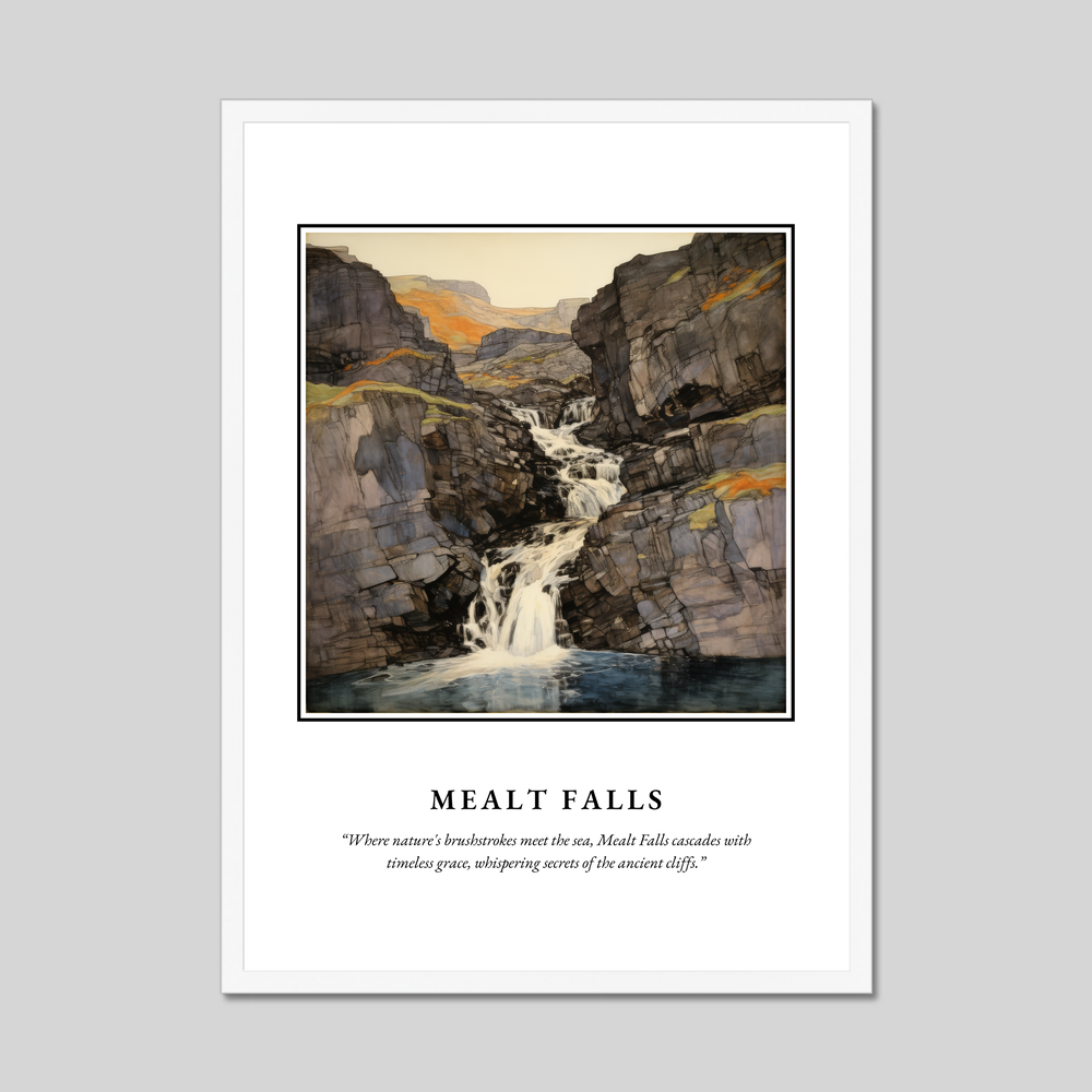 Poster in a white frame