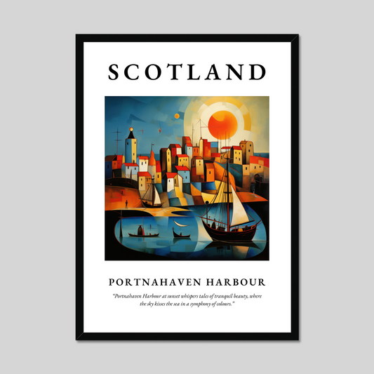 Poster of Portnahaven Harbour, Scotland.