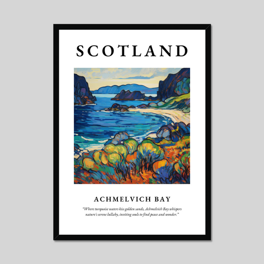 Poster of Achmelvich Bay, Scotland.