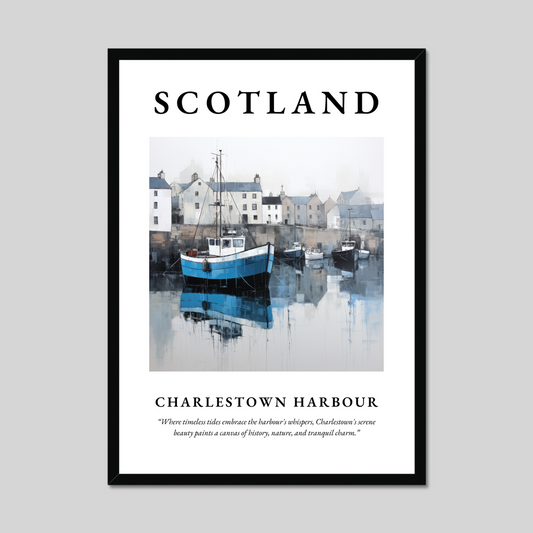 Poster of Charlestown Harbour, Scotland.