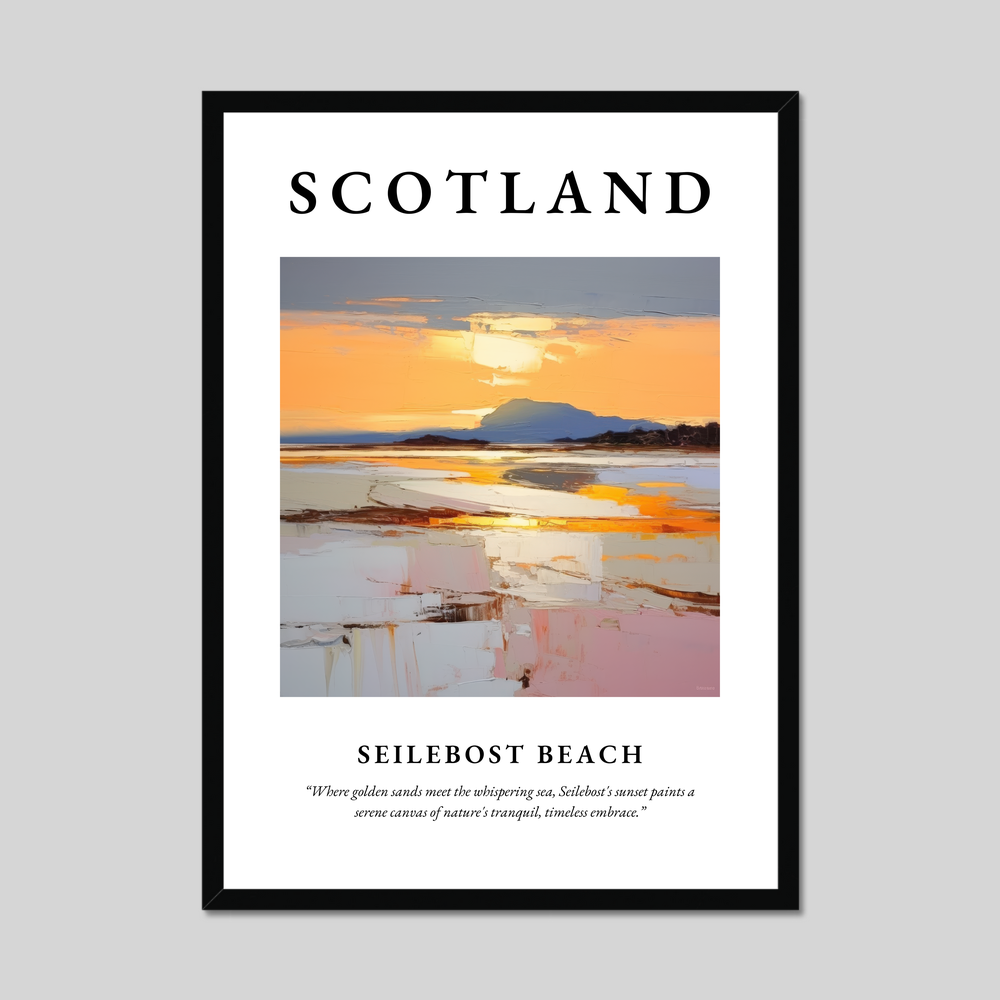 Poster of Seilebost Beach, Scotland.