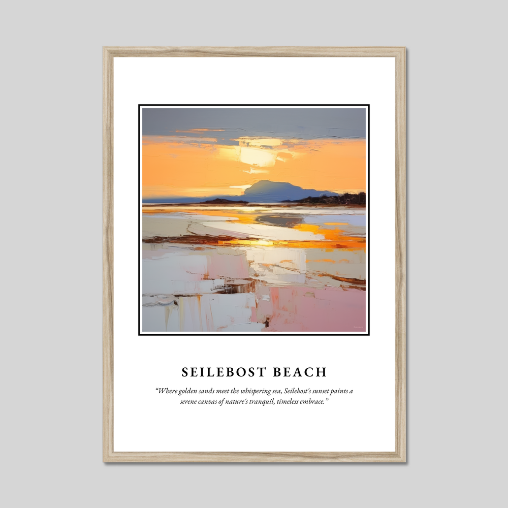 Poster in a natural frame