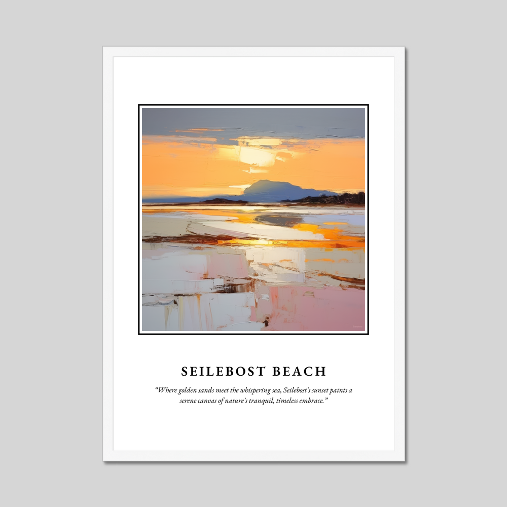 Poster in a white frame