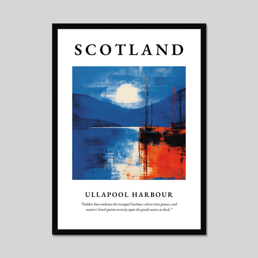 Poster of Ullapool Harbour, Scotland.