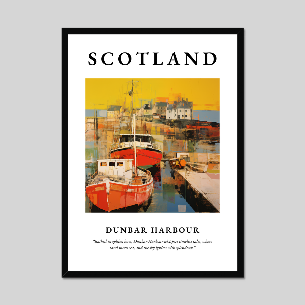 Poster of Dunbar Harbour, Scotland.