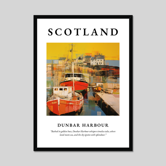 Poster of Dunbar Harbour, Scotland.