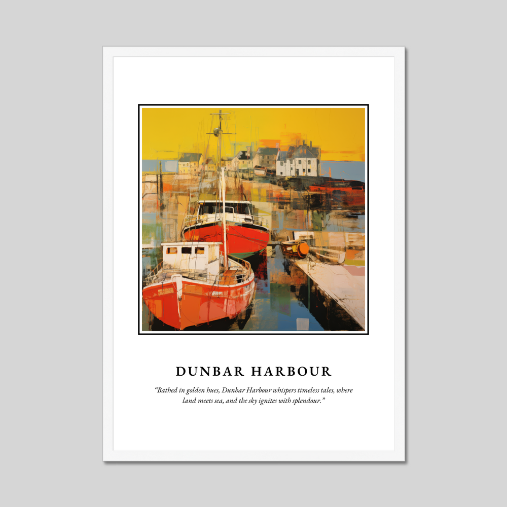 Poster in a white frame