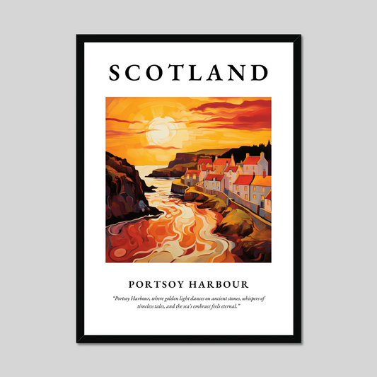 Poster of Portsoy Harbour, Scotland.
