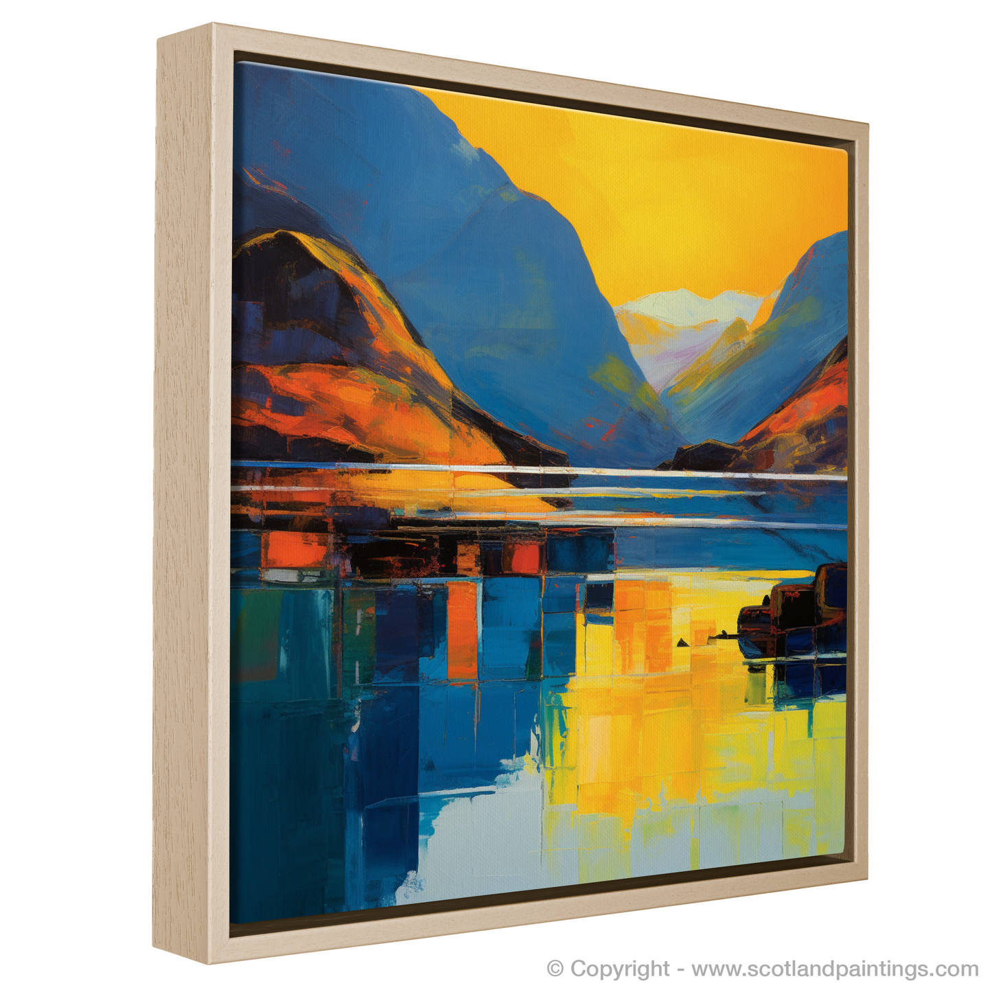 Golden Hour at Loch Coruisk: A Color Field Symphony