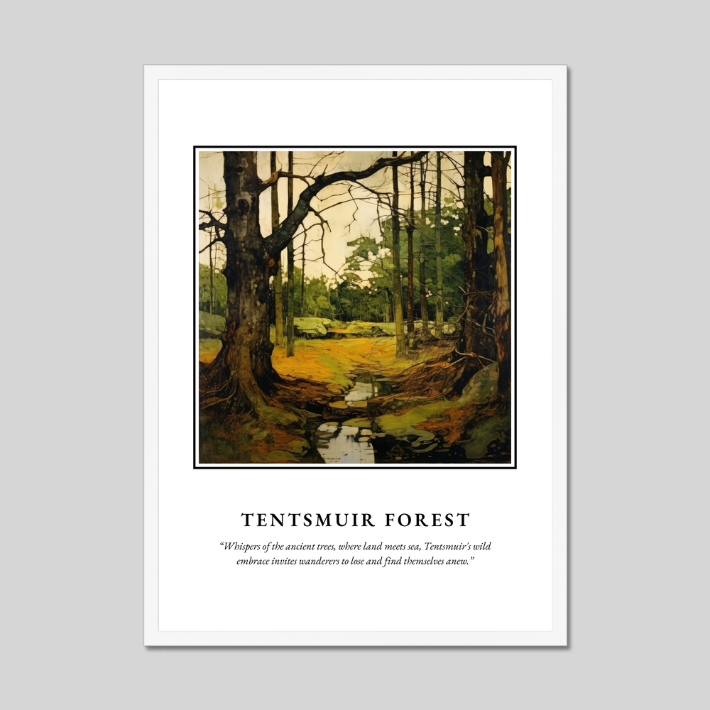 Poster in a white frame