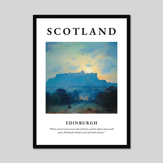 Poster of Edinburgh, Scotland.