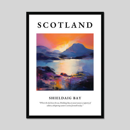 Poster of Shieldaig Bay, Scotland.