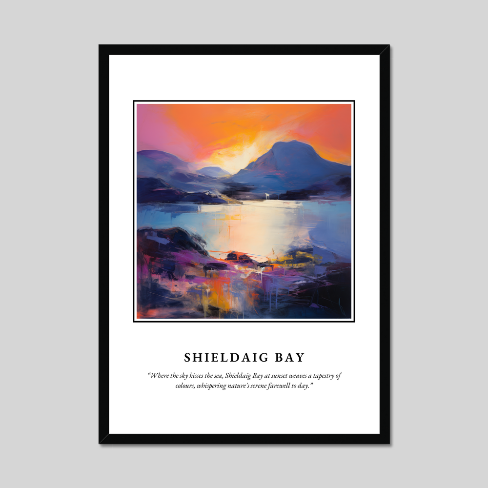 Poster in a black frame