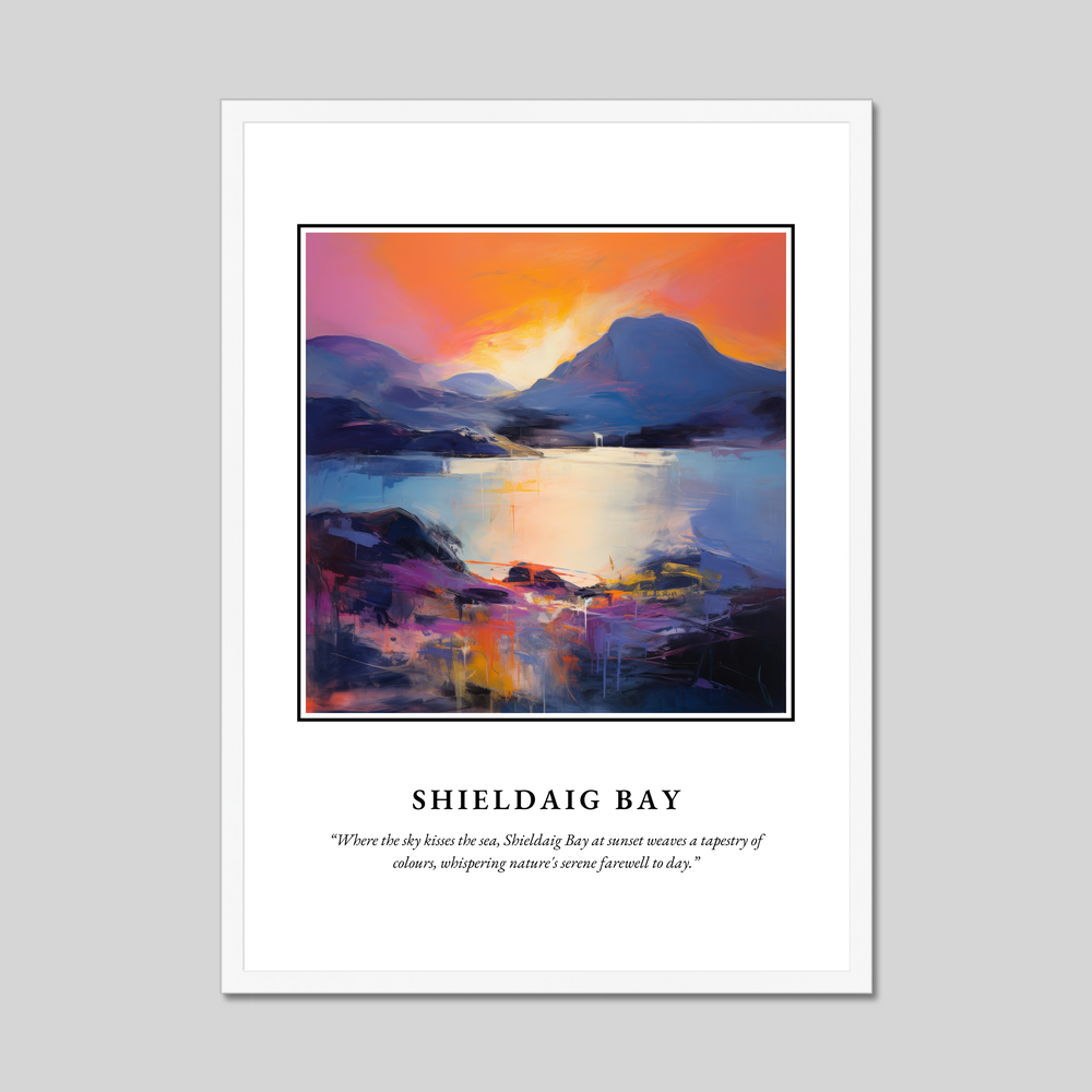 Poster in a white frame