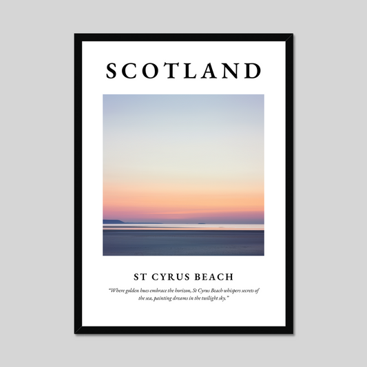 Poster of St Cyrus Beach, Scotland.