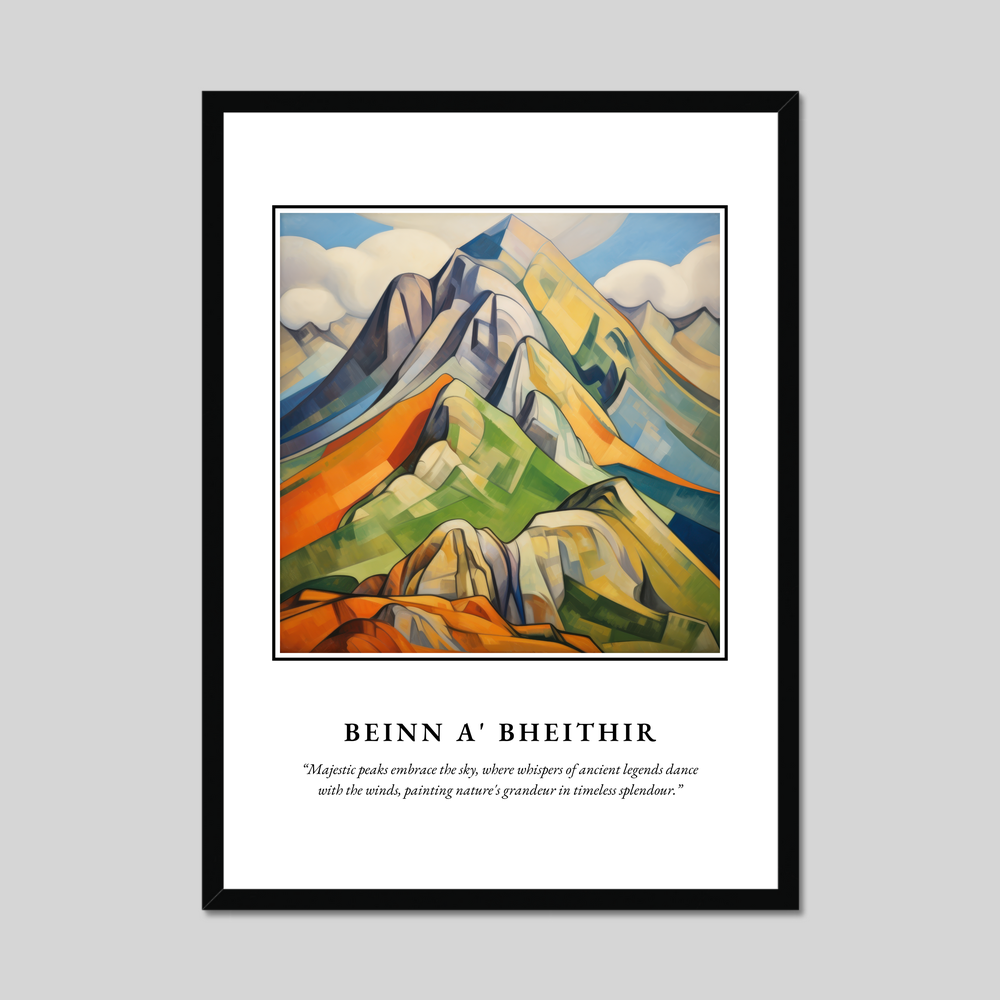 Poster in a black frame